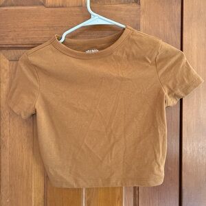 Wild Fable Baby tee Crop Top in tan